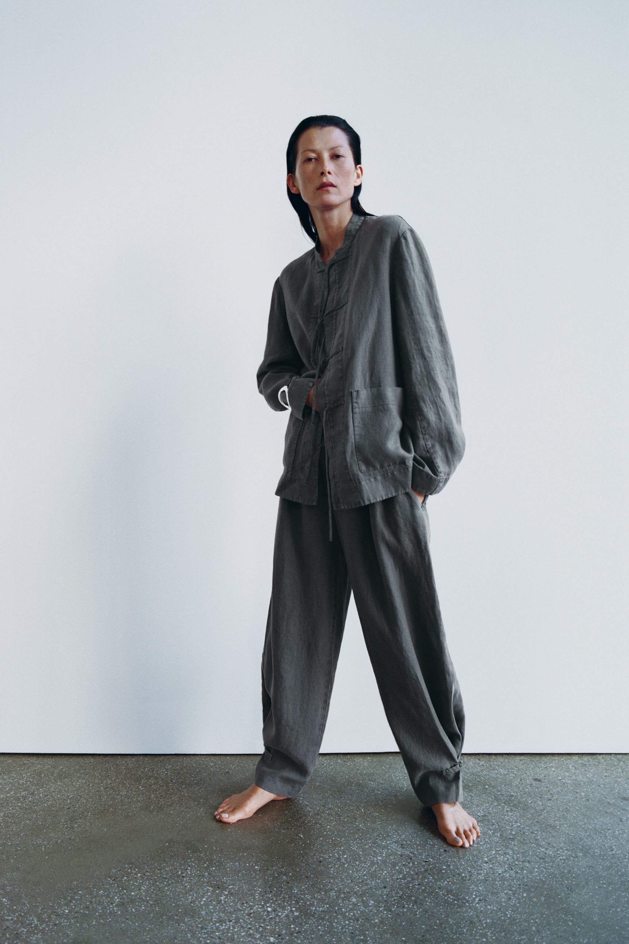 TIED LINEN JACKET ZW COLLECTION